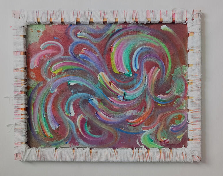 Untitled 2024: 18x20in acrylic on canvas