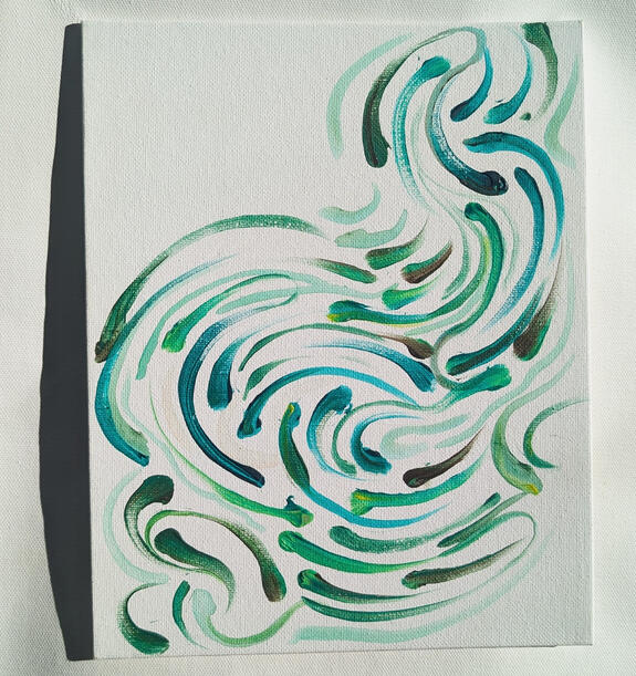 Color Study 2023: 10x7in acrylic on canvas